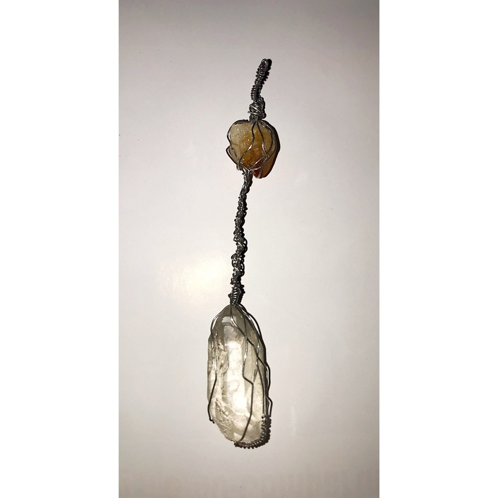Crystal wrapped necklace